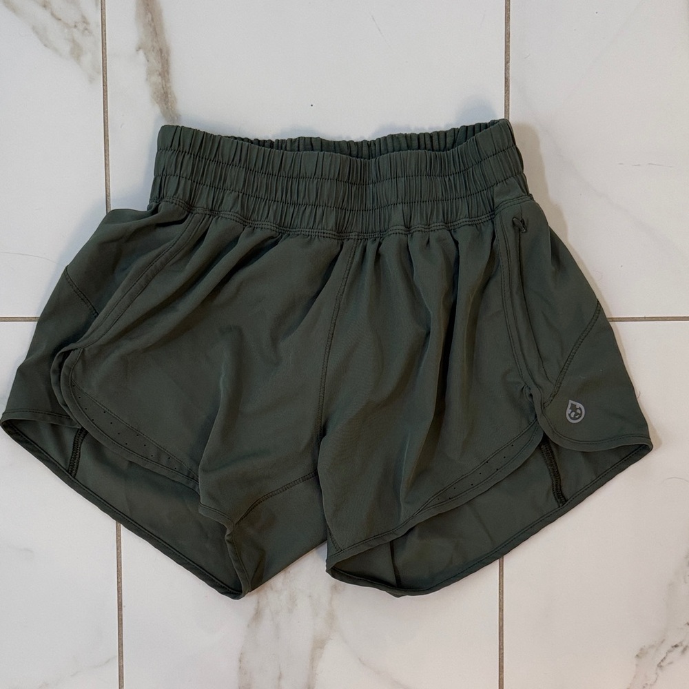 Olive Green Women's Athletic Shorts